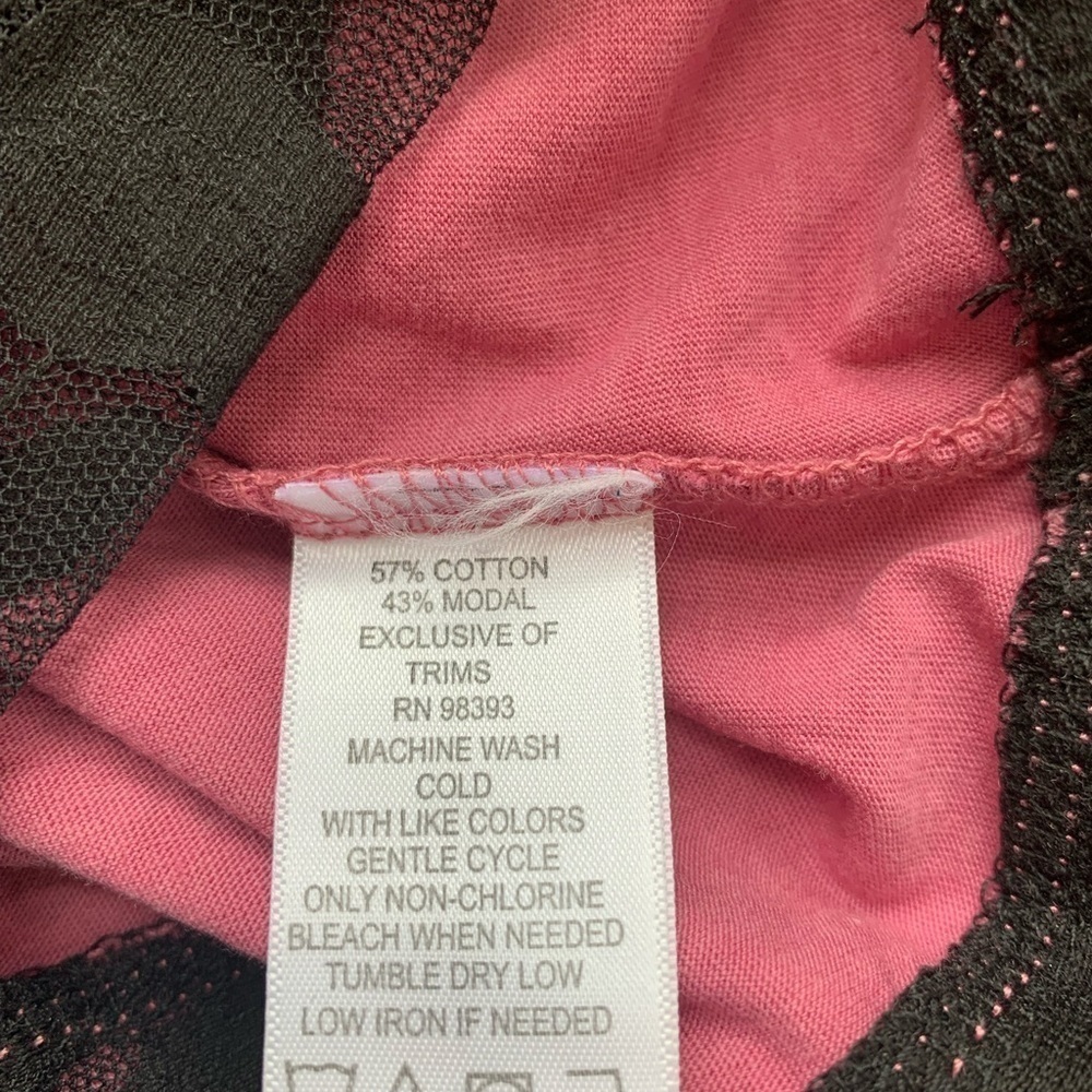 LOGO Lori Goldstein Purple Tunic with Lace Details Size XS - Picture 5 of 6